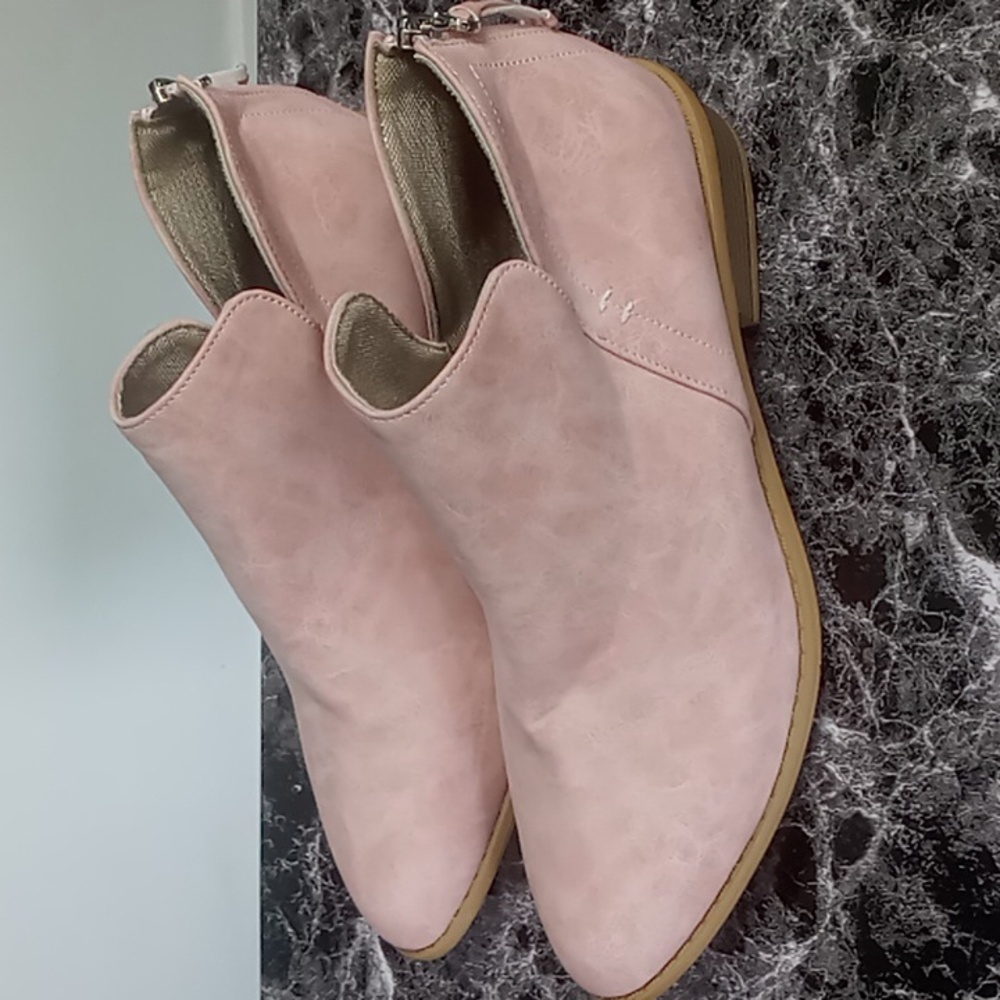 Women's Casual Pink Ankle Boots Size 43 - Picture 3 of 6